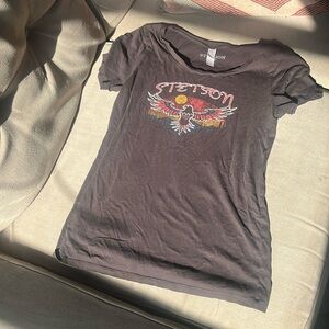 charcoal gray Stetson T-shirt - super soft